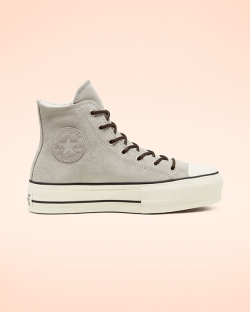 Converse Sherpa Chuck Taylor All Star Női Platform Fekete/Szürke | RZVXJOG-HU